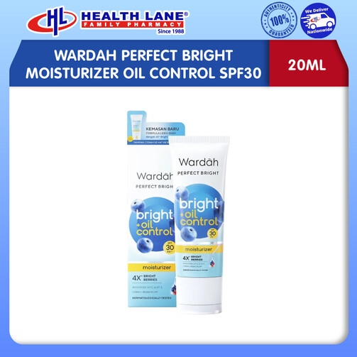 WARDAH PERFECT BRIGHT MOISTURIZER OIL CONTROL SPF30 (20ML)